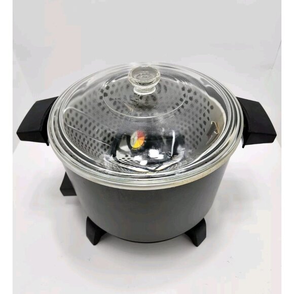 Vintage Dazey 6 Chef's Pot Steam Cooker Deep Fryer Model # DCP-6 W/ Recipe Book - Picture 1 of 11